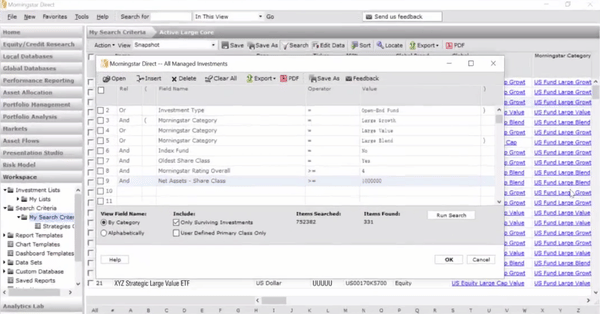 Bloomberg Terminal Alternative - Morningstar Direct